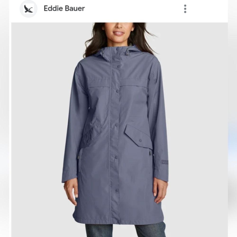 Eddie Bauer rain trench coat
